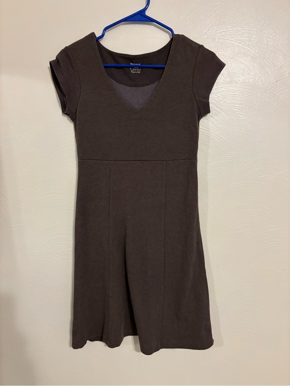 Horny Toad XS Brown Tencel Knit Fit & Flare Dress